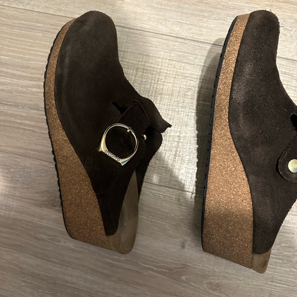 Birkenstock Papillio Fanny buckle wedge wedges shoes clogs mules 41